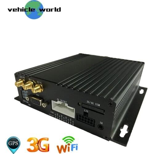 1080P AHD 2.0MP 4Channels GPS 3G WiFi Dual SD Card Mobile DVR for Trailer Truck Taxi Car School Bus