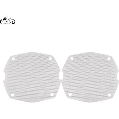 2Pcs Chrome Front Fairing Mesh Speaker Grilles For Harley Touring Electra Street Glide FLHTC FLHX FLHTCU FLHT FLHTK Trike FLHXXX