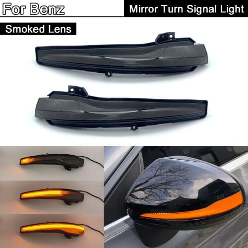 2Pcs LED Side Mirror Indicator Light Dynamic Turn Signal Lamp For Benz C/S/E/CLC-Class W205 W222 C217 W213 W221 C238 X253 C257