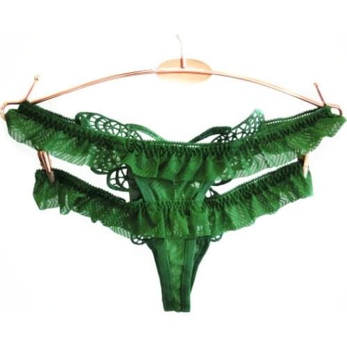 2020 European Floral Embroidered Sexy Lace Underwear Women Sexy Hollow Out Panties Thong Crotch Cotton Briefs Cute Girl Panties