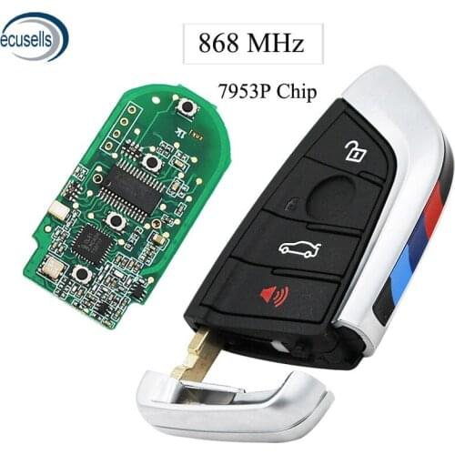 3+1/4 Buttons Smart Remote Car Key Fob 868MHz 7953P Chip for BMW 1 2 3 4 5 6 7 Series X1 X3 F Chassis CAS4+ FEM 2011-2017
