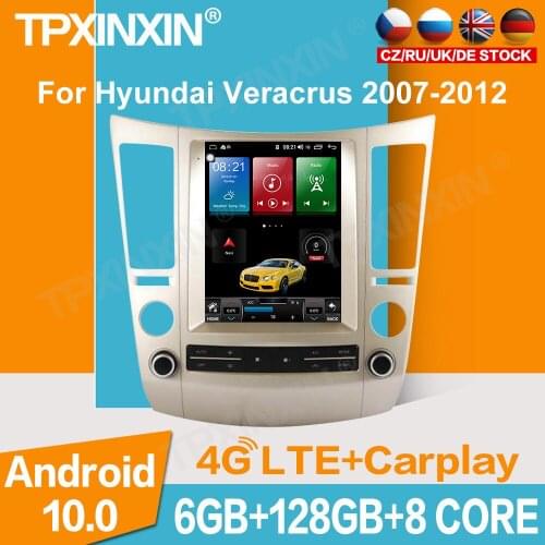 For Hyundai Veracrus 2007-2012 Android 128G Car GPS Navigation Head unit Multimedia player Auto Radio Tape Recorder Touch screen