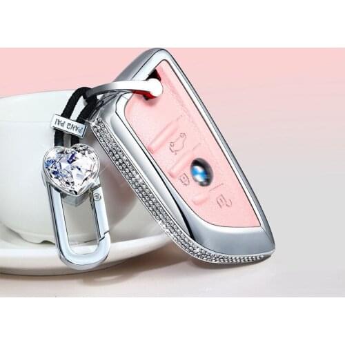 Car Key Case Cover for BMW 520 525 F30 F10 F18 118i 320i 1 3 5 7Series X3 X4 M3 M4 M5 E34 E90 E60 E36 FOB Key Chain Car Styling