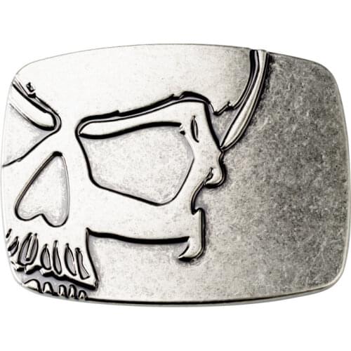 Skull skeleton belt buckle Belt DIY accessories Western cowboy style Smooth belt buckle Punk rock style k12