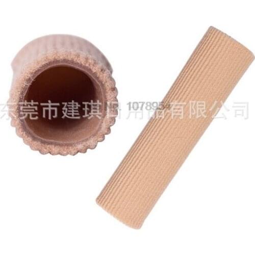 By dhl or ems 200pcs toe set rib fabric gel tube sleeve cap for hammer toe finger separation protector foot care finger toe