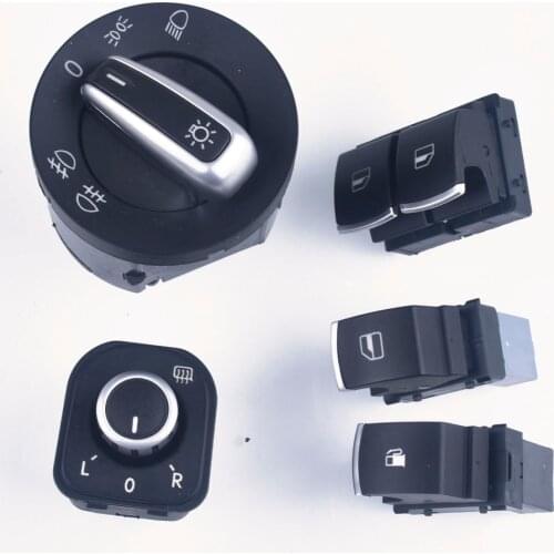 For VW Eos Golf MK5 MK6 GTI Scirocco Polo Rabbit 2 Door Window Headlights rearview mirror Switch