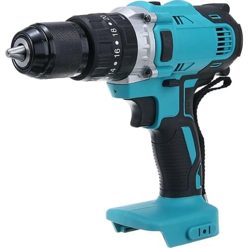 18V 13mm Electric Impact Drill 3-in-1 Cordless Brushless Electric Hammer Screwdriver Without Battery Household Power Hand Tool