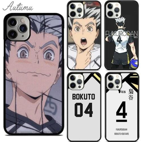 Haikyuu Bokuto Phone Case for iPhone 11 12 Pro Max mini X XR XS SE 2020 5 6S 7 8 Plus Samsung Galaxy S8 S9 S10 Cover shell coque