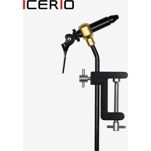 ICERIO 1PCS C-Clamp Fly Tying Vise Hardened Steel Jaws Fly Tying Tool For Nymph Midge Streamer Dry Fly Wet Fly Tying