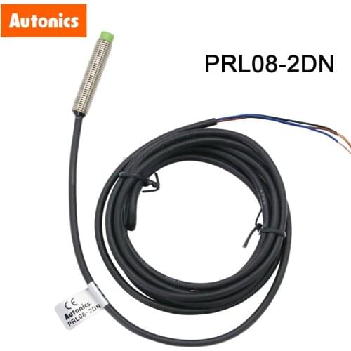 Autonics IP67 12-24VDC 2mm inductive Proximity switch PRL08-2DN NPN 3wire Approach Sensor NO for Iron