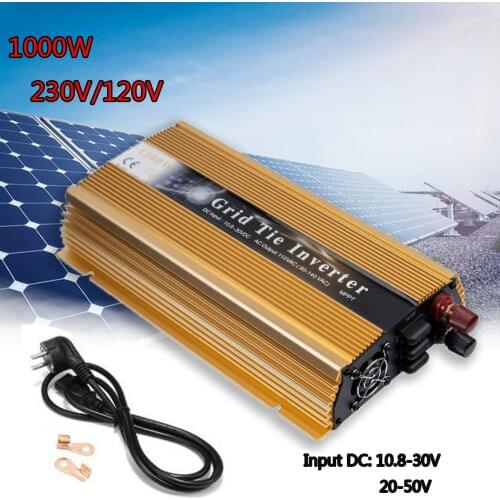 Inversor on grid 1000w MPPT 18V 36V Micro Solar Panel Inverter Pure Sine Wave 110v 220v for 36 60 72 Cells With 1 Year Warrnnty