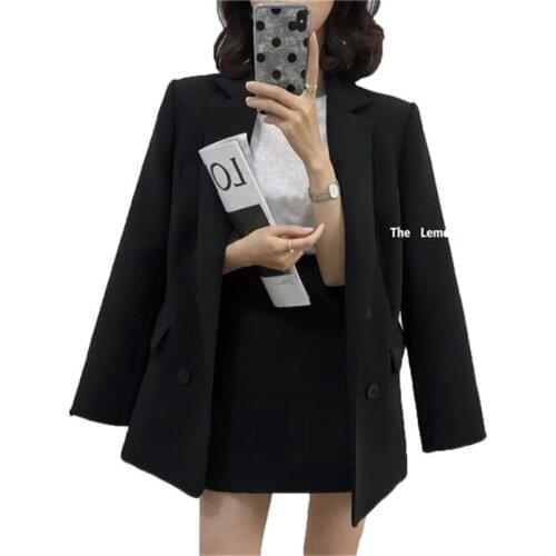 Suit womens skirt suit new style spring and summer fashion temperament commuter loose suit jacket short skirt two piece set
