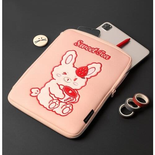 Creative Tablet Protective Bag Cotton Sweet-tea Series Protective Bag for iPad 11 inches of Thick Lining Cute and Personality