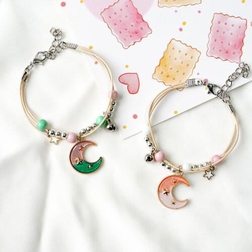 Cartoon Moon Couple Bracelet Student Girlfriend Ceramic Jewelry Personalized Gift Wholesale #82641