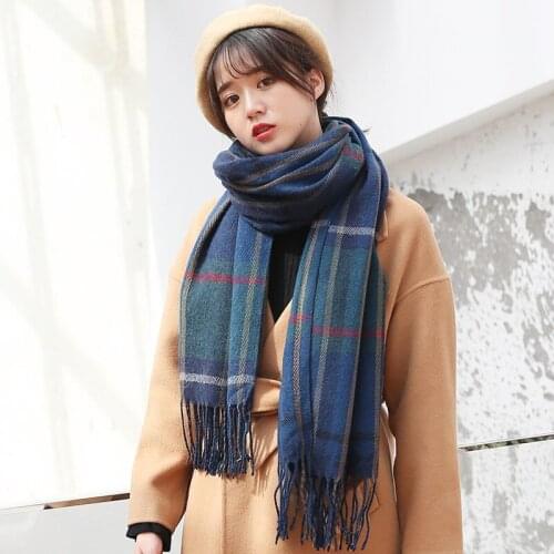 New arrival fashion winter long temperament soft fresh tassel scarf comfortable warm women thick knit outdoor trend couple shawl