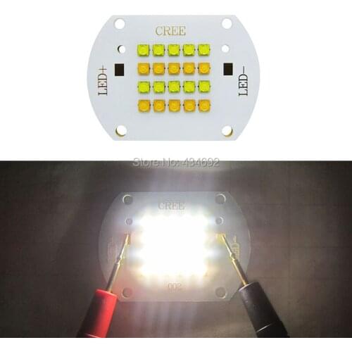 Wholesale Free Shipping 100W Cree XTE XT-E White 6000K + Warm White 3000K Multichip Led Emitter Lamp Light 30-33V 3000mA