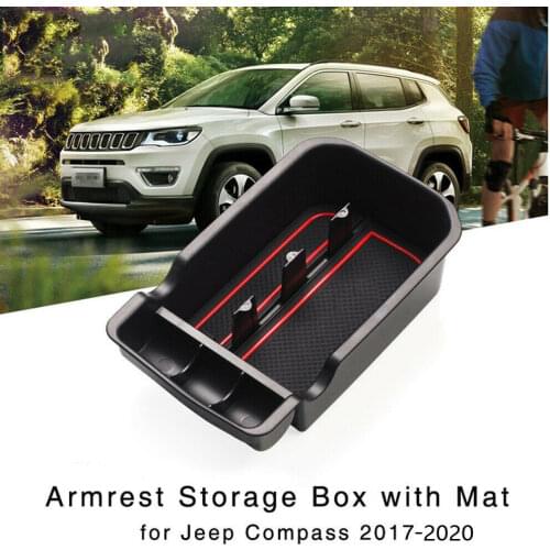 Fits Jeep Compass 2017-2020 Armrest Console Central Slot Storage Box Accessories