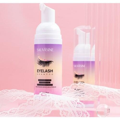 50ml Professional Eye Lashes Foam Cleaner Individual Eyelash Extension Cleanser Shampoo Eyelashes Detergent Makeup Remover