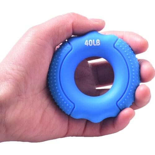 Silicone Finger Gripper 40LB/60LB/80LB/100LB Hand Resistance Gripping Ring Finger Forearm Trainer Pow Exercise Carpal Expander