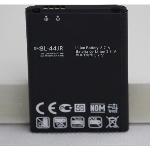 ISUNOO 1540mAh Replacement Phone Battery BL-44JR For LG P940 K2 SU540 SU800 D160 L40 BL 44JR Mobile internal battery