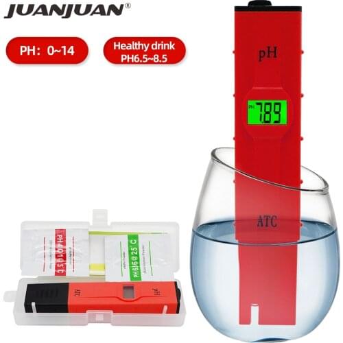 10pcs/lot PH Tester Monitor Aquarium Pool SPA Meter Water Quality purifiers 0.00 - 14.00 pH For Laboratory with backlight 31%Off