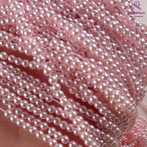 La Belleza pink,purple colors pearls dress brides accessories 4mm-8mm diameter 100g/lot good quality pearls