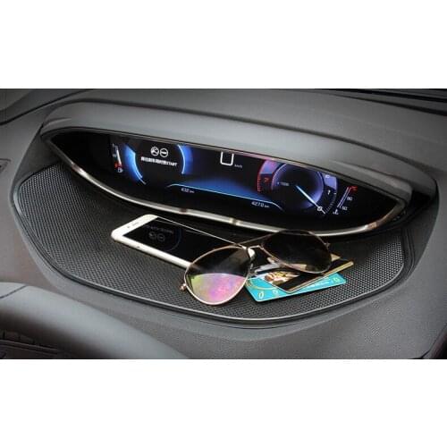 1pcs Accessories Interior Dashboard Display anti-skid pad mat 1pcs for Peugeot 3008 GT 3008GT 2016 2017 / 5008 GT 2017 2018