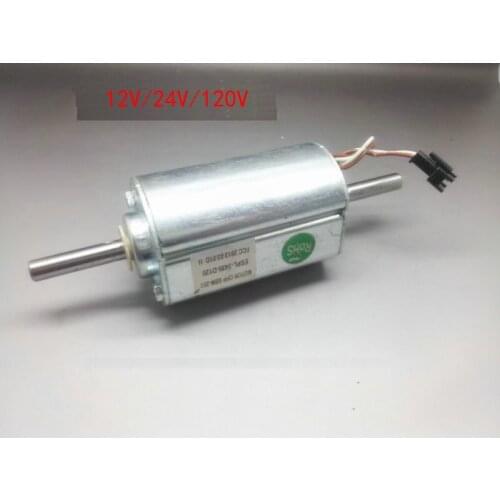 12V/24V 30W/65W permanent magnet DC motor Dual ball bearing dual output shaft wind generator/Power Tools/DIY Accessories