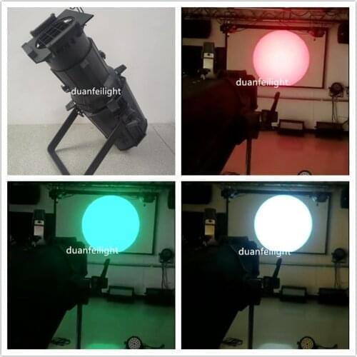 2pcs led cob imaging light indoor spotlight profile lyre dmx rgbw 200w image led light