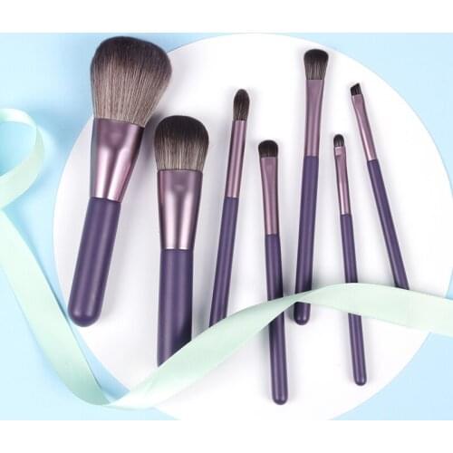 Fasion 7pcs 3 Colors Makeup Brushes Wood Handle Foundation Blending Power Eye Face Gradual Change Cosmetic Beauty maquillaje