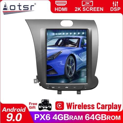 For KIA CERATO/K3 FORTE 2013-2016 Android 9.0 PX6 car DVD player GPS multimedia Auto Radio car navigator stereo receiver Tape