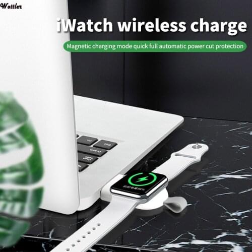 Qi Wireless Charger mini Portable Wireless Charger Base for iWatch Charging Station USB Charger for Apple Watch Series 1 2 3 4 5