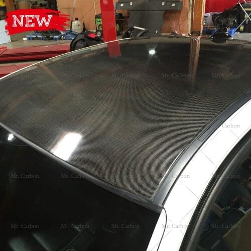 FOR BMW 3 SERIES E46 M3 2DOOR/4DOOR SEDAN/COUPE CSL CARBON FIBER ROOF PANE TRIM BODY KIT TUNING PART FOR E46 CARBON ROOF RACING