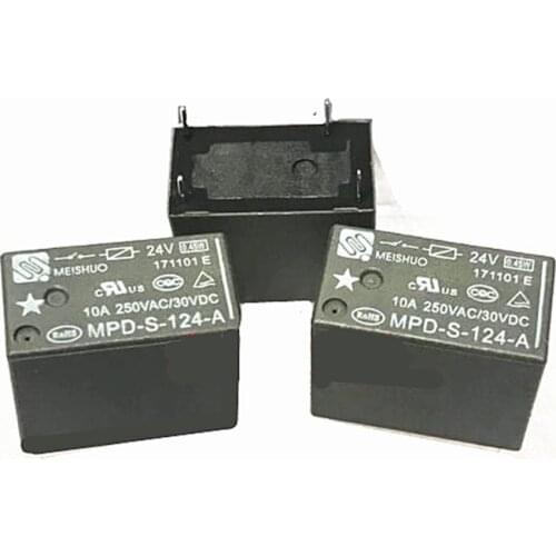 HOT NEW MPD-S-124-A MPD S 124 A MPDS124A 24VDC DC24V 24V 10A 4PIN