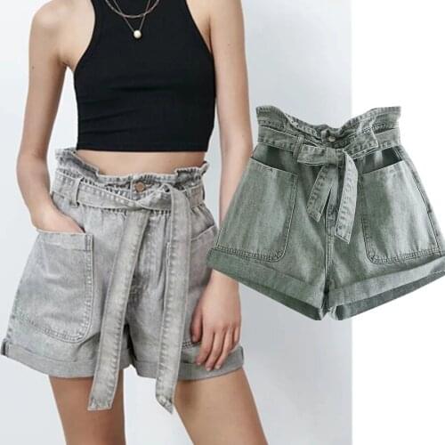 Женские шорты с высокой талией JennyandDave China At AliExpress