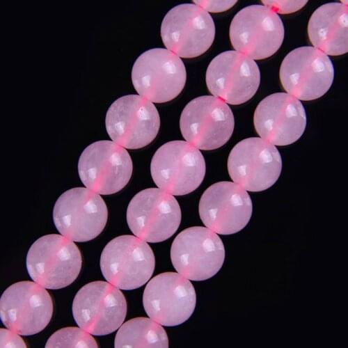 8MM Rose Crystal Round Loose Beads Strand 15.5 Inch Jewelry Making A041