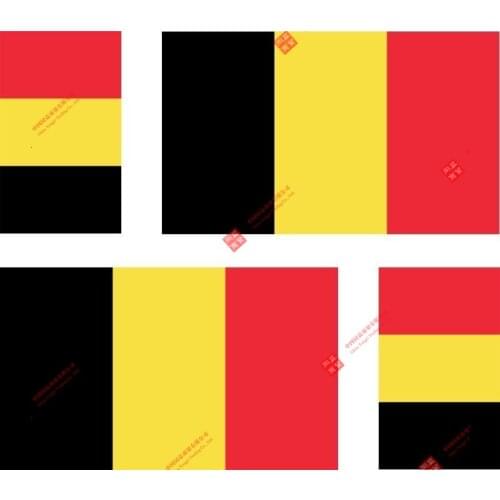Hot Sell Personality Set of 4x Sticker Vinyl Cardecal Outdoor Car Moto World Flag Belgium Racing Helme Tlaptop Stickers