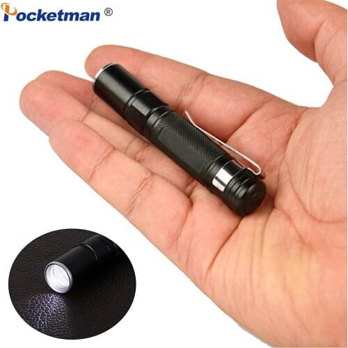 Mini Pen Light Mini Portable LED Flashlight 2000 Lumens Pocket Torch AAA Battery Led Flashlight for Emergency Camping Hiking