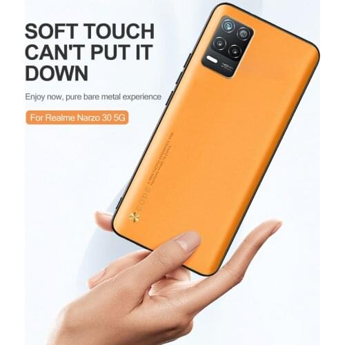 Luxury Leather Case For OPPO Realme Narzo 30 5G Shockproof Full Cover Phone Back Shell Fundas For Realmy Narzo30 Silicone Bumper