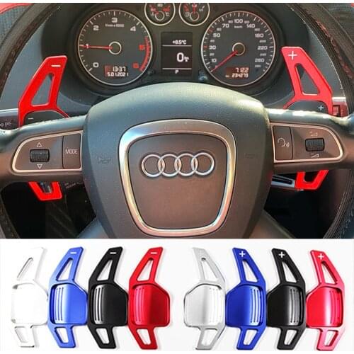 Paddle Shifter For Audi A4 B8 A3 8P S3 A5 A6 S6 C6 Q5 A8 R8 TT TTS MK2 8J Avant Car Steering Wheel Paddles Extension DSG Styling