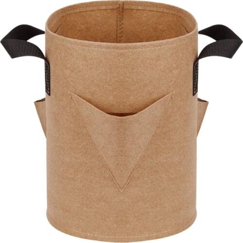 Garden Planting Grow Bags Visualization Pockets Breathable Nonwoven Fabric Flowerpots Widely Used 3 Pcs Planter Pot With Handles
