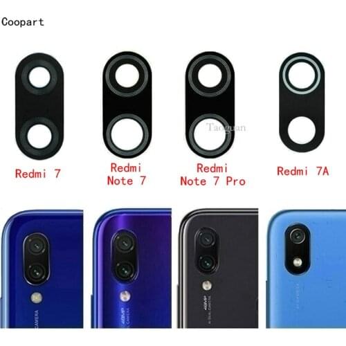 2pcs/lot Coopart New Back Rear Camera lens glass replacement for Xiaomi Redmi Note 6/ Note 6 Pro with Sticker top quality