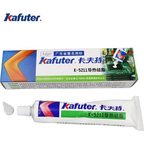Kafuter K-5211 Thermal Grease White thermal paste LED lamp cooling CPU cooling thermal conductivity 1.2