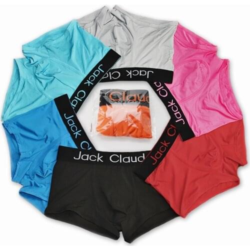 6Pcs/Lot Mens Underwear Boxers Mens Sexy Soft Underpants Boxer For Men Panties Comfortable boxeador bokserki Male Boxershorts