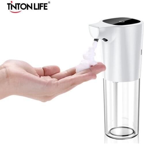 Intelligent Automatic Sensor Liquid Soap Dispenser Induction Foaming Hand Washing Device for Kitchen Bathroom (Without Liquid)
