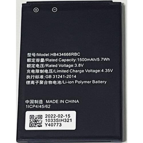 3.8V 1500mAh HB434666RBC For Huawei E5573C E5573Cs-609 E5573Cs-322 E5573cs-931 E5573Bs-320 E5573Bs-322 WIFI Router Modem Battery