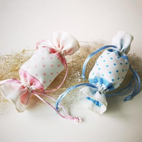 30pcs/lot Mini Cute Snack Cookie Bags Cloth Wedding Candy Chocolates Storage Bag Gift Packing Pocket Party Supplies Random Color