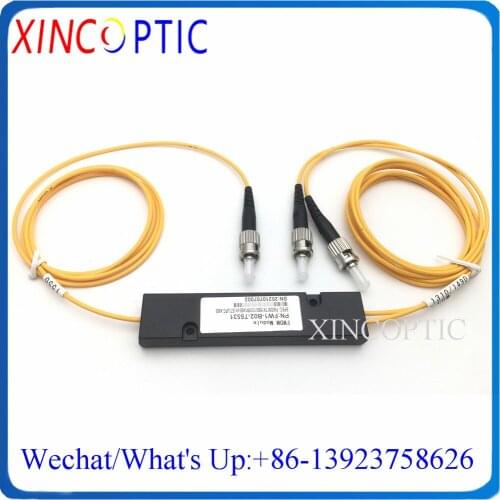 5Pcs 1*2 ABS Box Fiber FWDM Filter ModuleTX1490 RX1310/1550nm,3mm 1M With SC/FC/ST/LCUPC Connector,3Port Fiber Optic FWDM Module