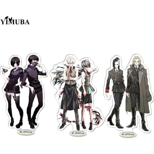 Anime Tokyo Ghoul Character Standing Model Plate Holder Desktop Decor Kaneki Ken Haise Sasak Acrylic Stand Model Toy Collectible