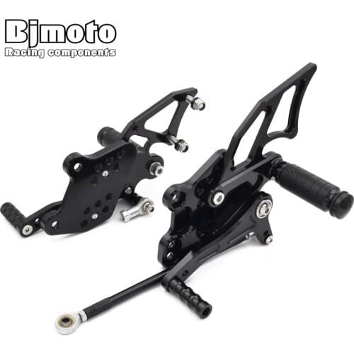 BJMOTO Adjustable CNC Ninjia300 Motorcycle Rearset Rear set Foot Rest Pegs Footrests For Kawasaki Ninja 300 2013-2016